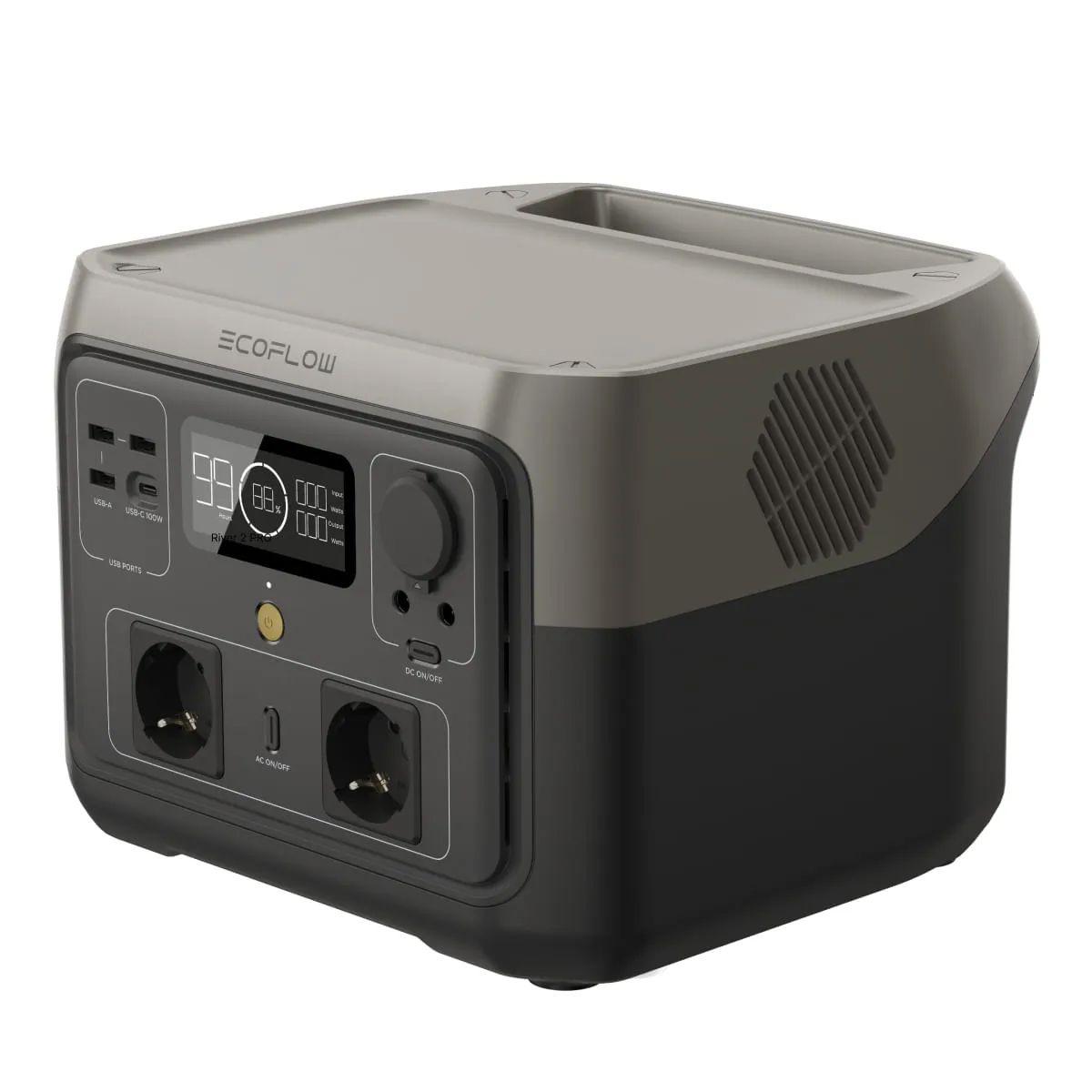 EcoFlow Generador River 2 Max 512Wh + Panel Solar 110W-2