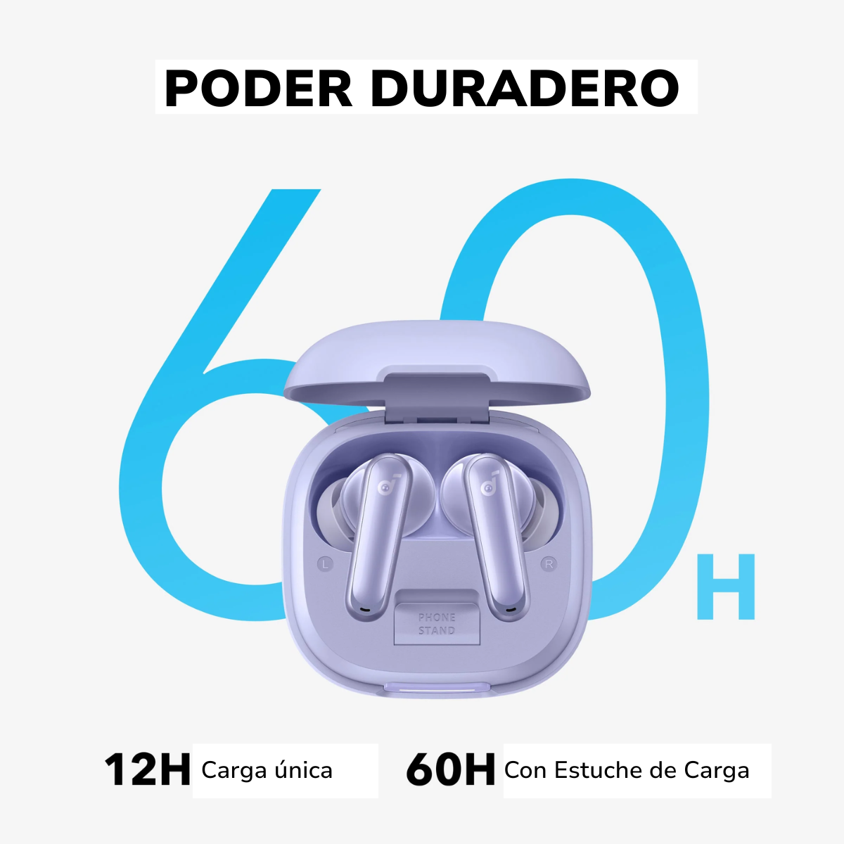 Audífono TWS ANC Soundcore P40i púrpura-1