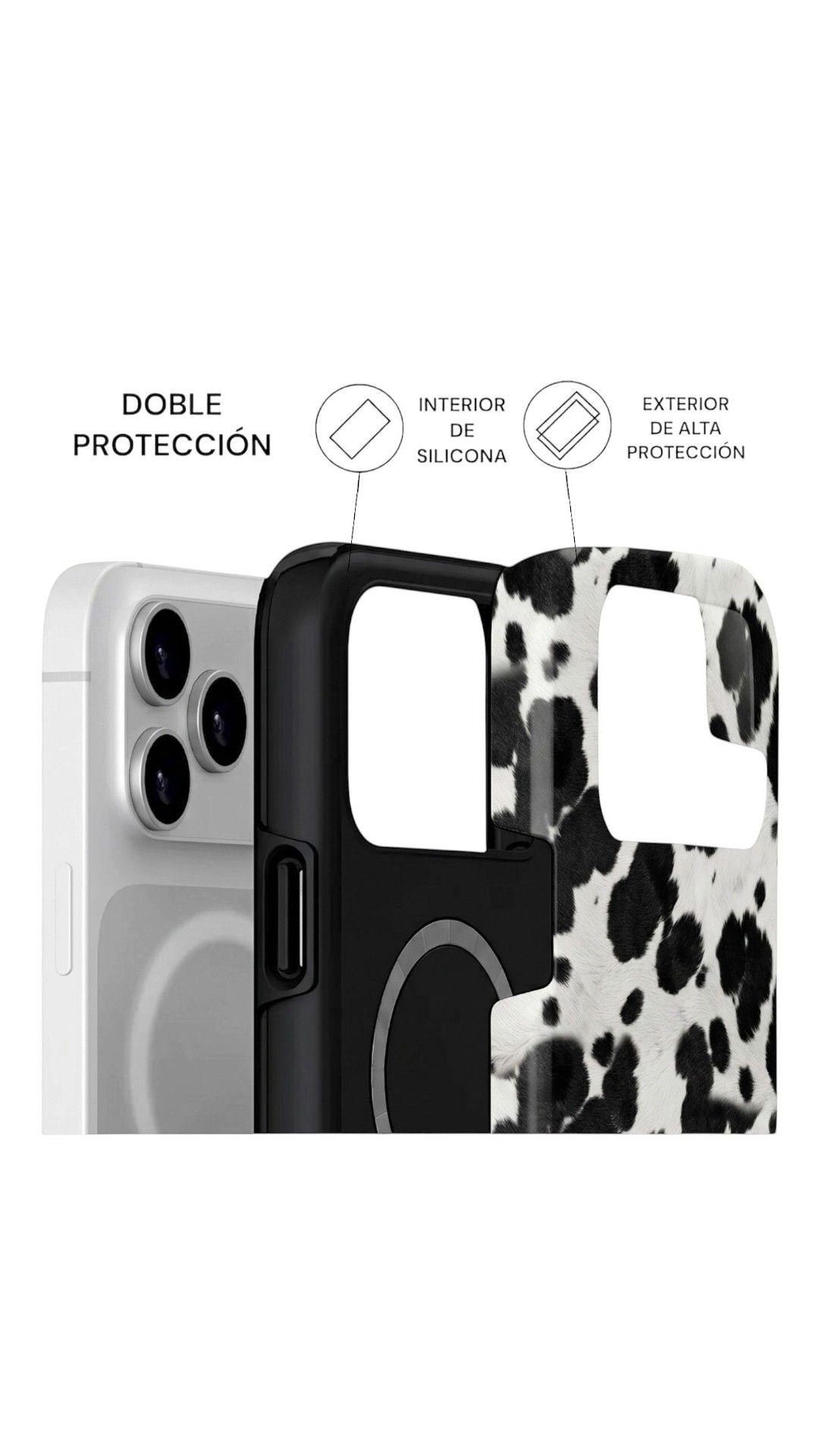 Carcasa Animal Print para iPhone 16e - Cow Milk-1