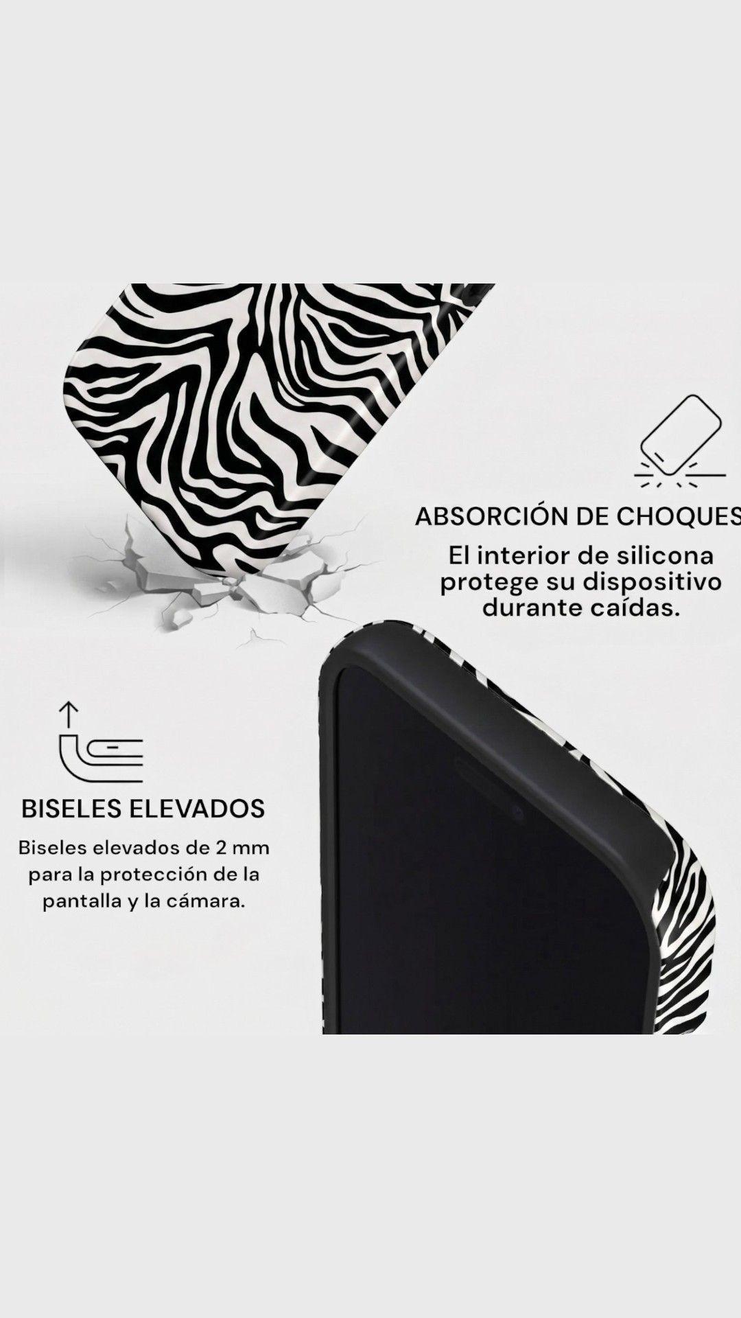 Carcasa Animal Print para iPhone 15 Pro - Wild Zebra-2