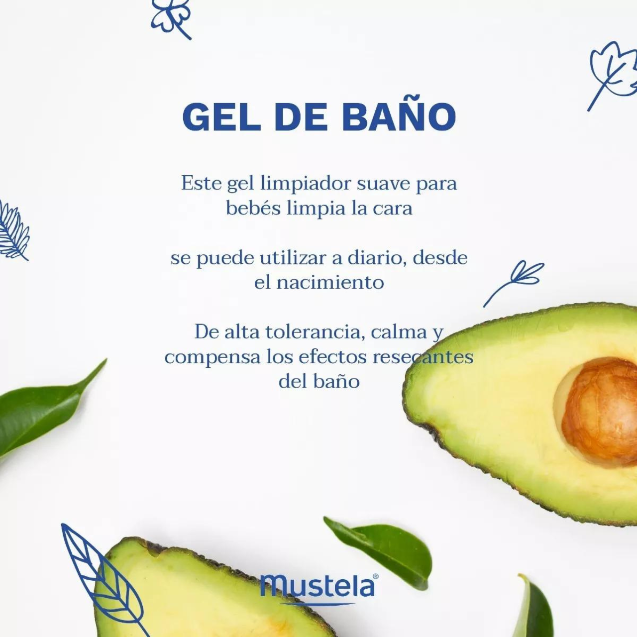 Gel de Baño Hipoalergenico Bebe Mustela 500ml -1
