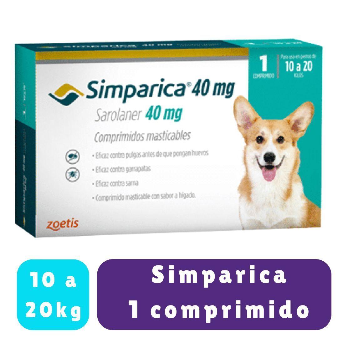 Simparica 40mg 1 comprimido Perros entre 10 a 20kg-0