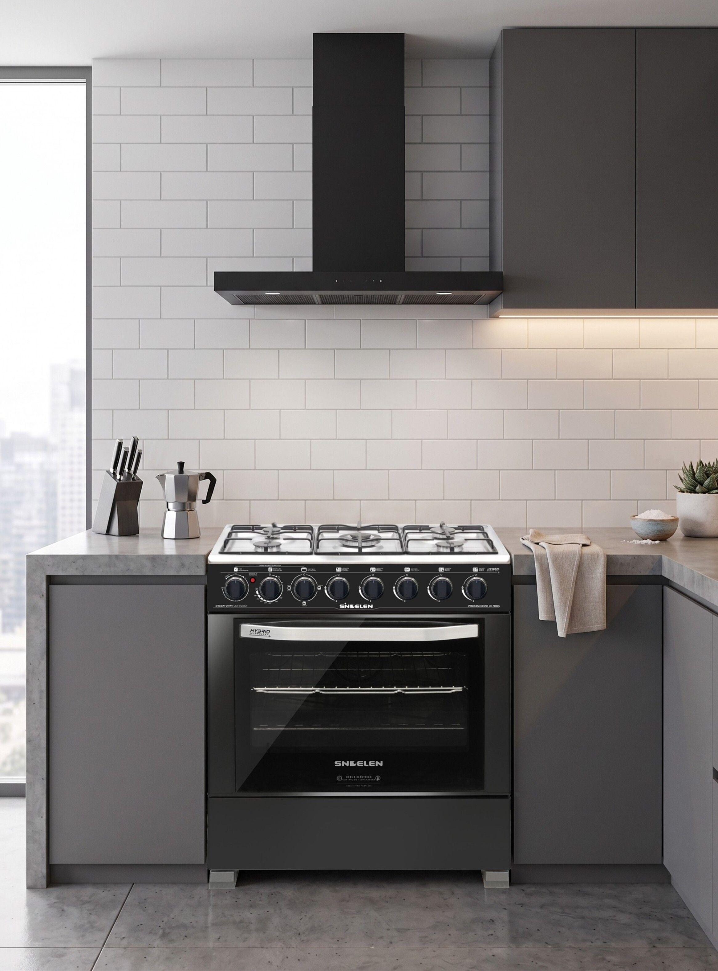 COCINA HIBRIDA GLP 5Q SECURITY FLAME CH-700NG-3