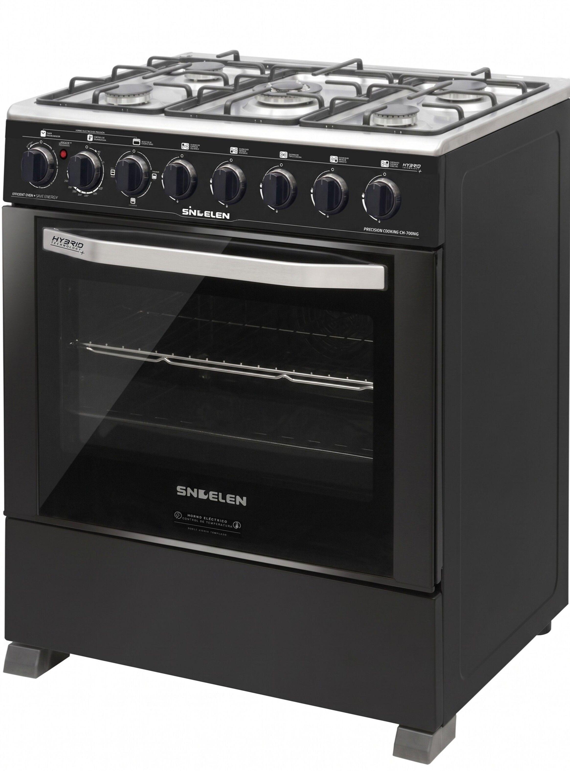 COCINA HIBRIDA GLP 5Q SECURITY FLAME CH-700NG-4