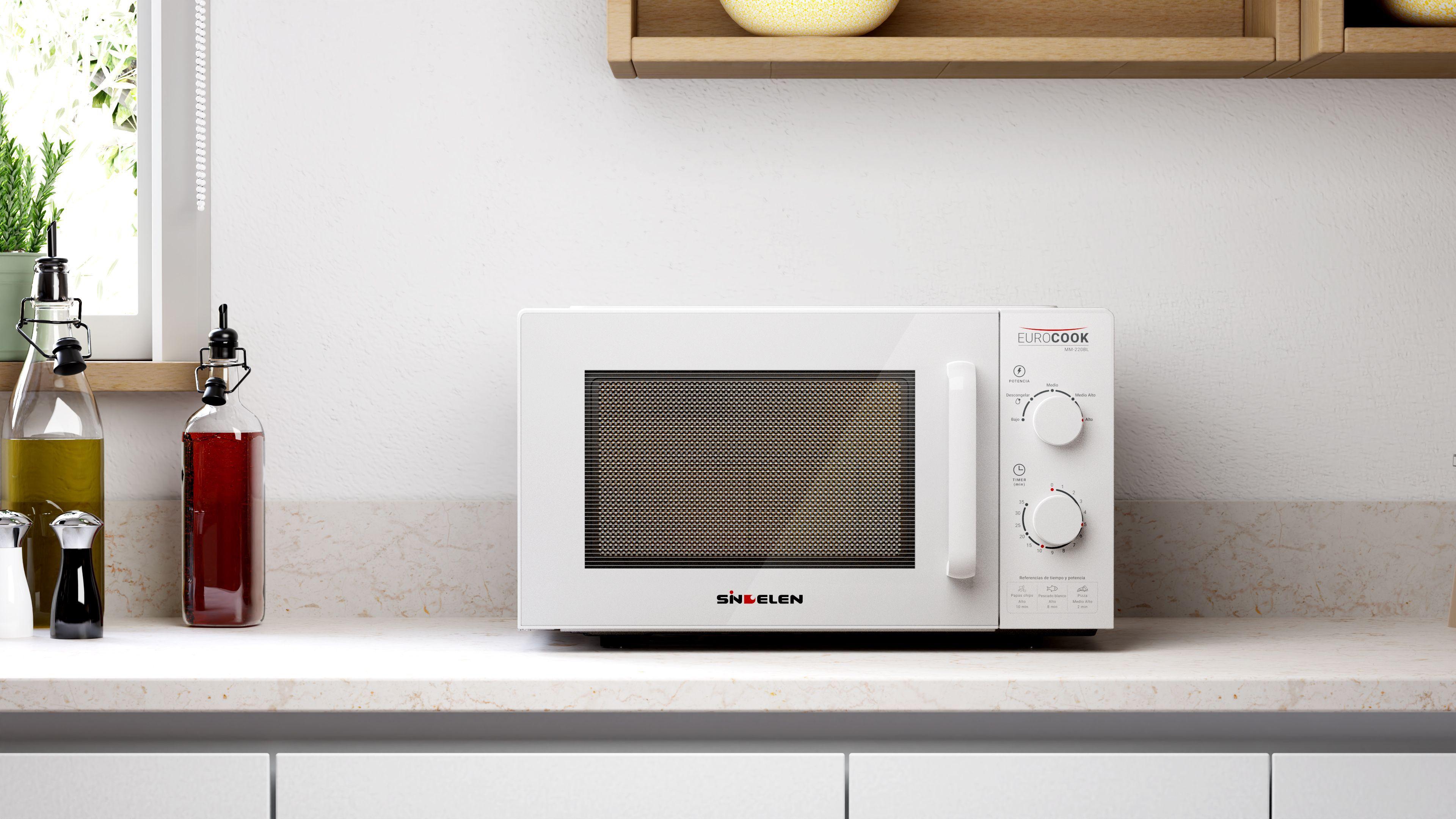 Microondas Análogo EuroCook Blanco MM-220BL-2