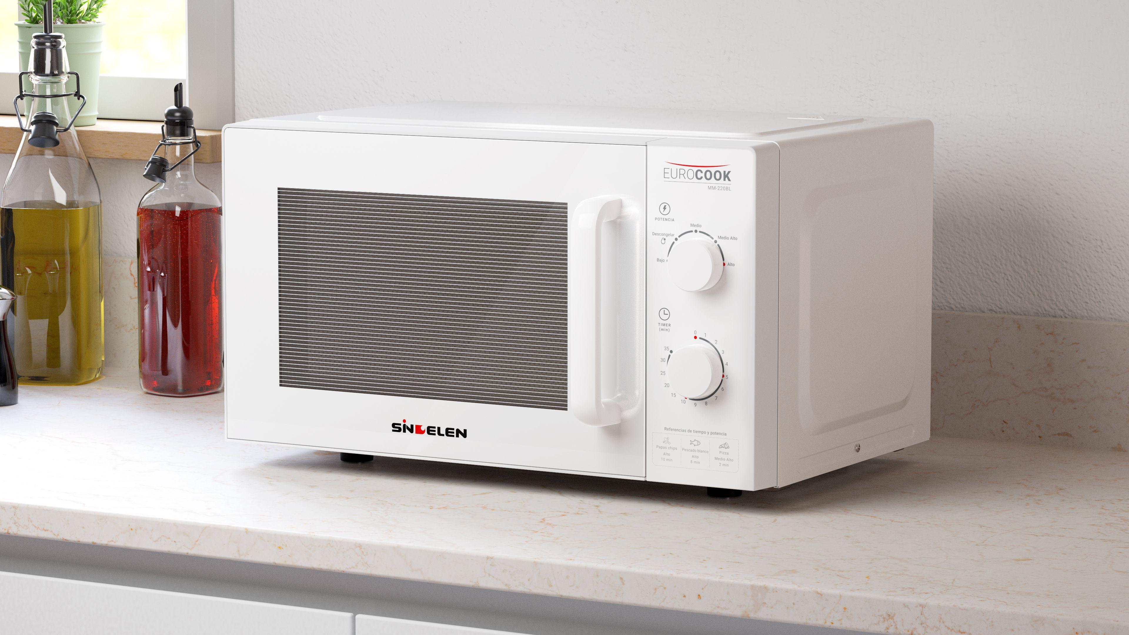 Microondas Análogo EuroCook Blanco MM-220BL-4