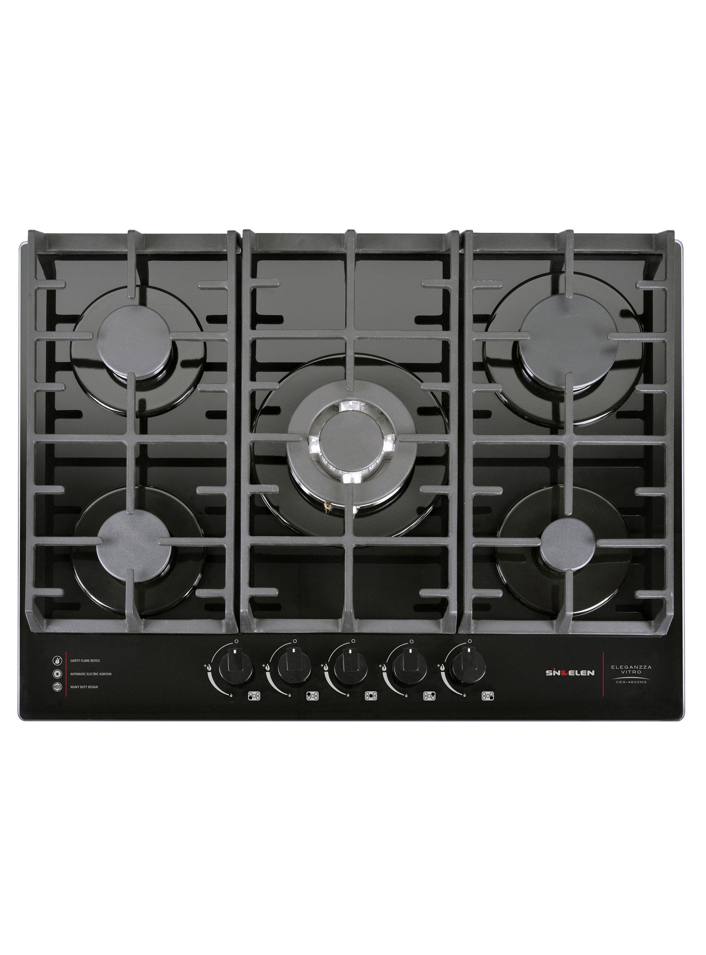 Encimera Gas Vidrio Templado CEG-4800NG 5 Quemadores-0
