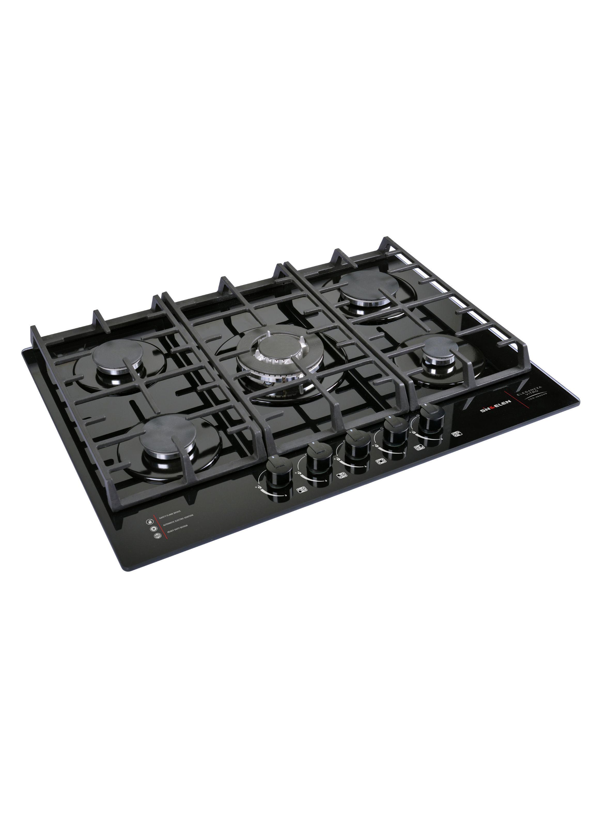 Encimera Gas Vidrio Templado CEG-4800NG 5 Quemadores-3