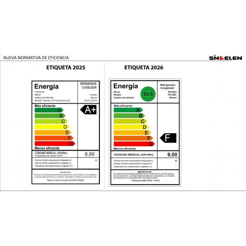 FRIGOBAR SINDELEN FB-55BL 46LTS-4