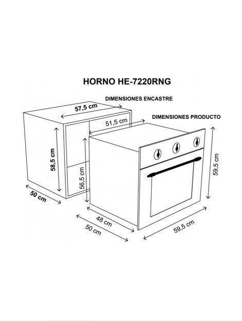 HORNO EMPOTRABLE SINDELEN HE-7220RNG-4