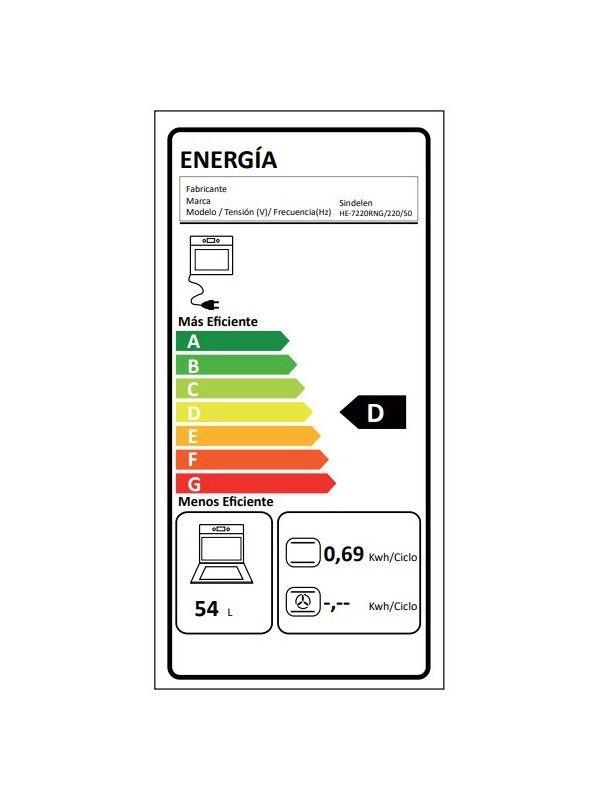 HORNO EMPOTRABLE SINDELEN HE-7220RNG-6
