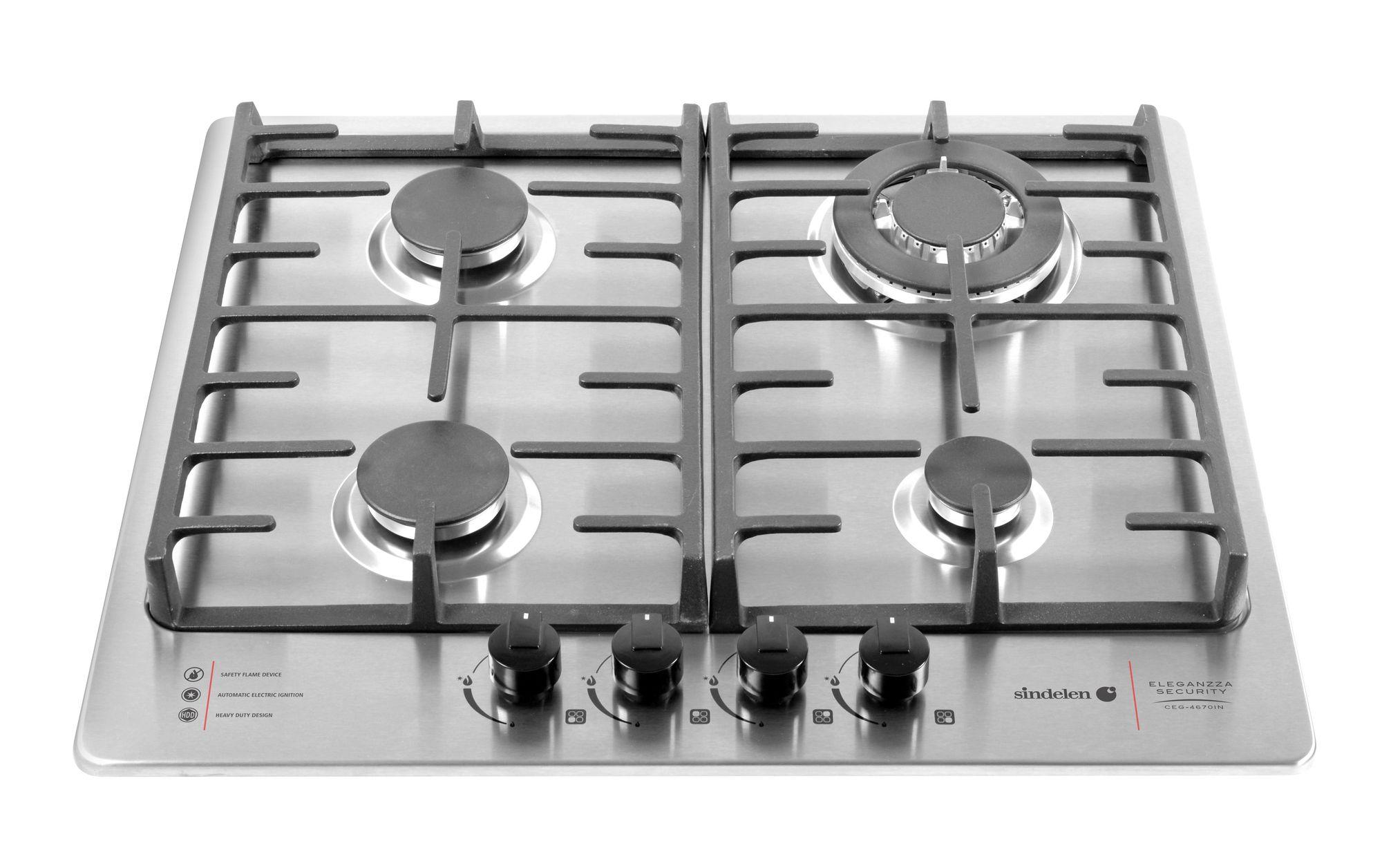 Encimera Gas Sindelen CEG-4670IN 4 Quemadores-1