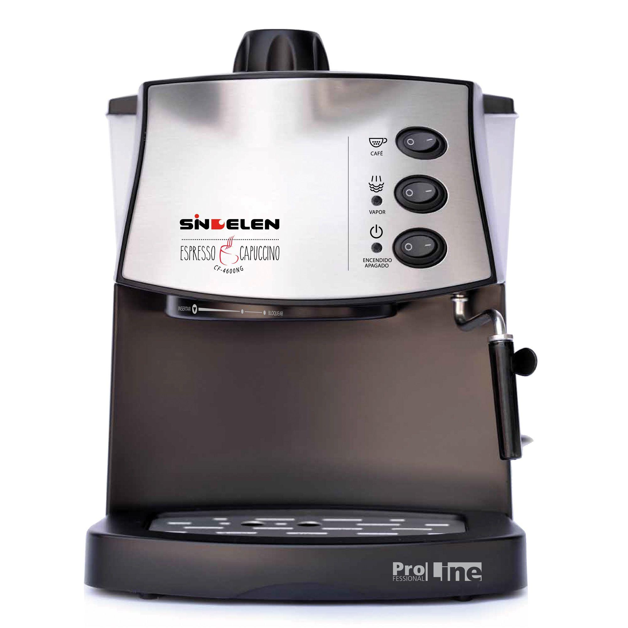 Cafetera Expresso Sindelen 1,80lt Cf-4600 Negra-1