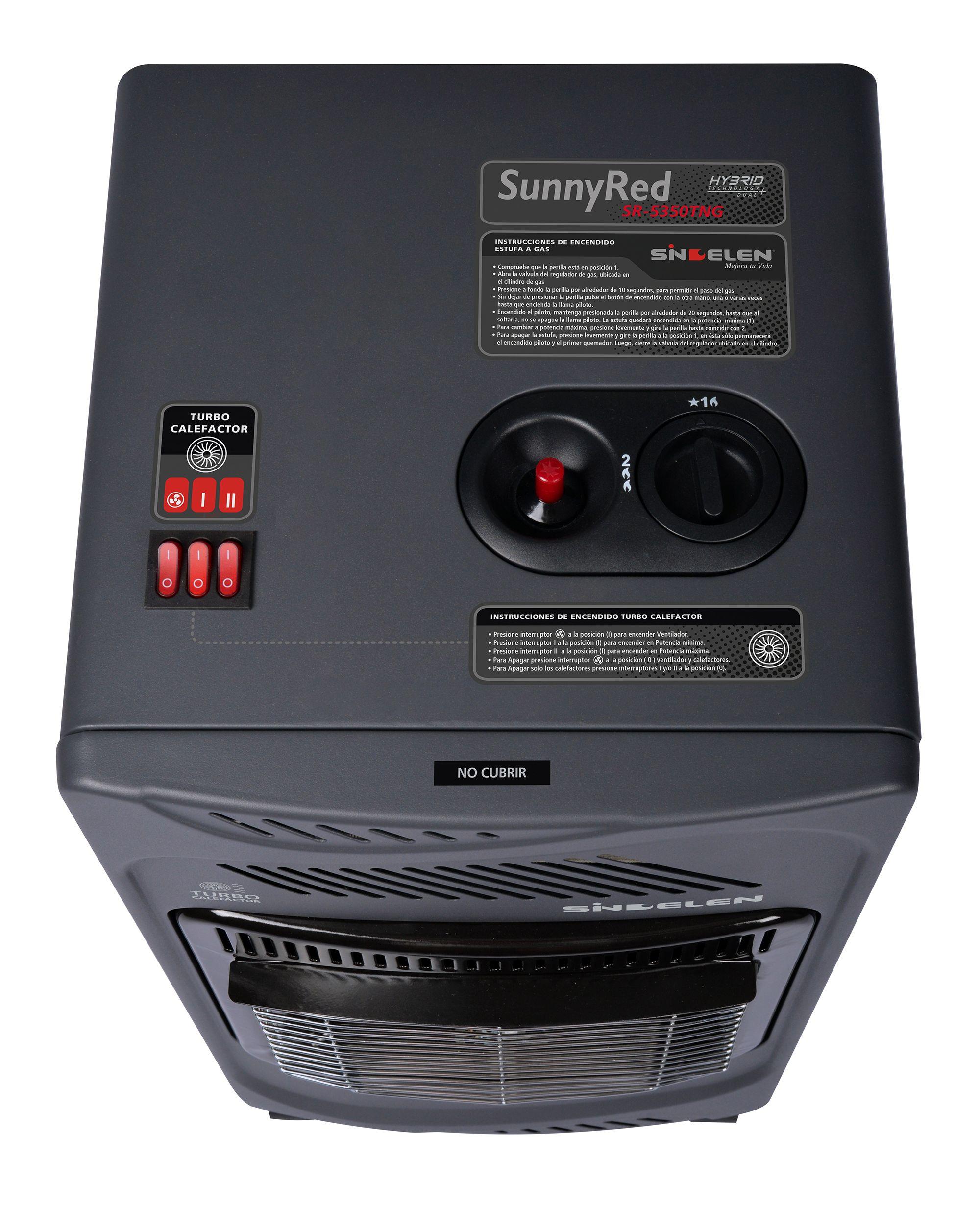 Estufa a gas Infrarroja con Turbo Calefactor Sunny Red SR-5350TNG-4