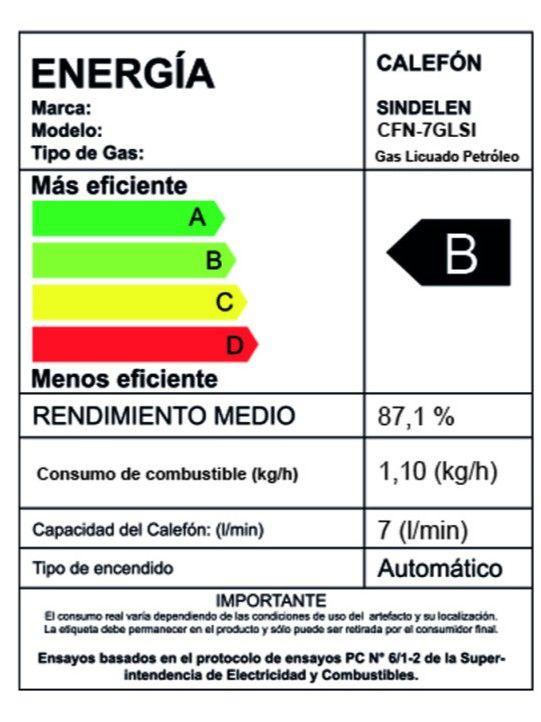 Calefont 7 Litros Gas Licuado Tiro natural CFN-7GLSI-3
