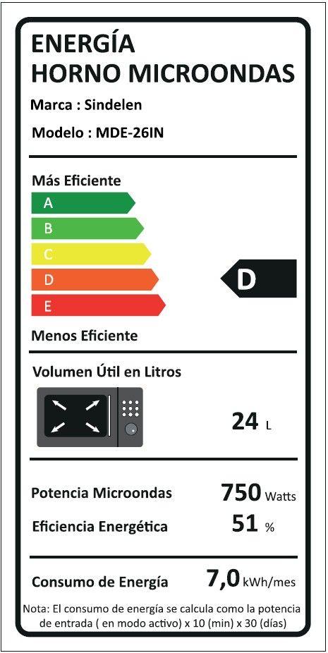 Microondas Empotrable Deli Cook MDE-26IN-8