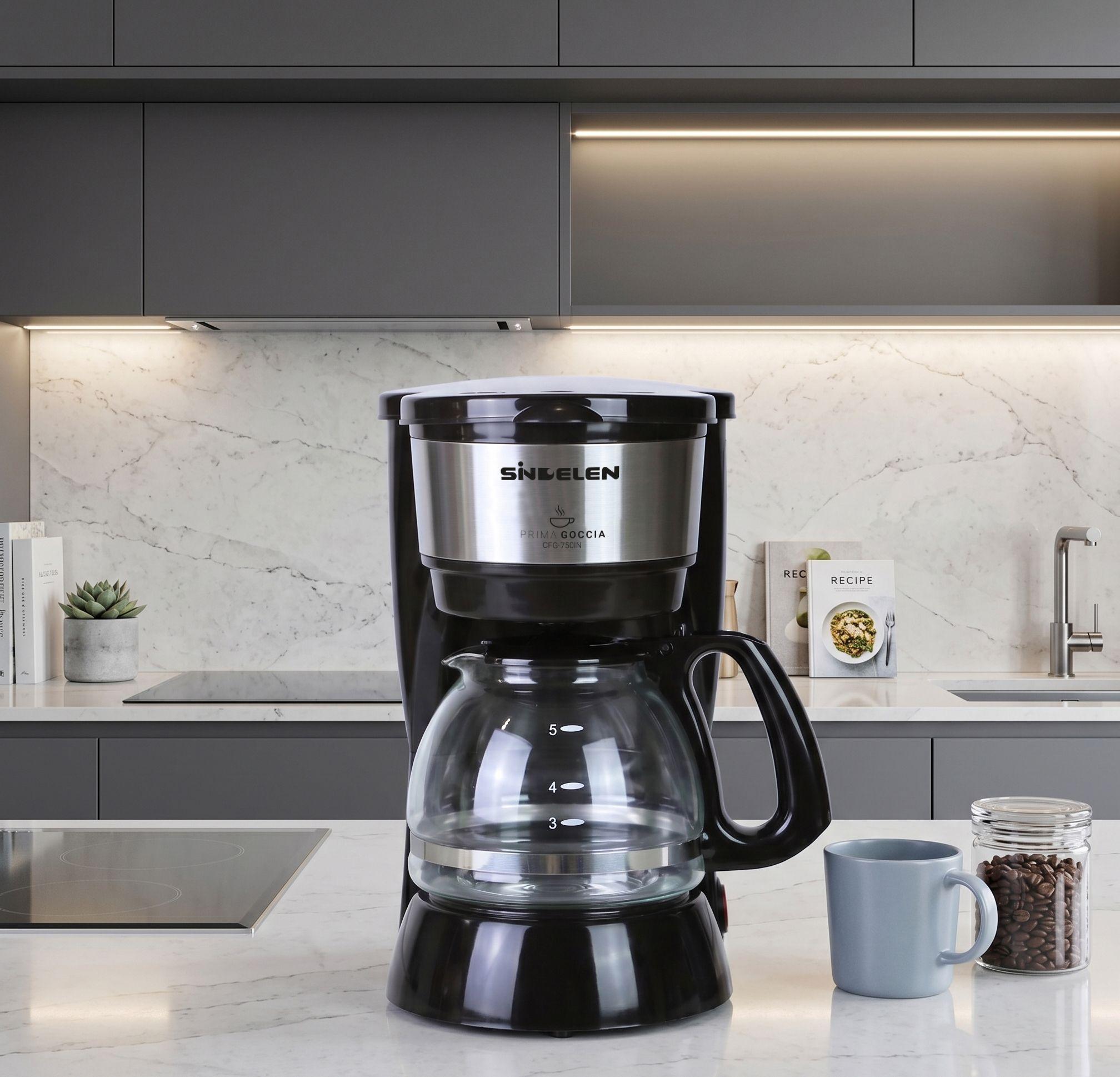 Cafetera por Goteo Sindelen 6 Tazas CFG-750IN-1