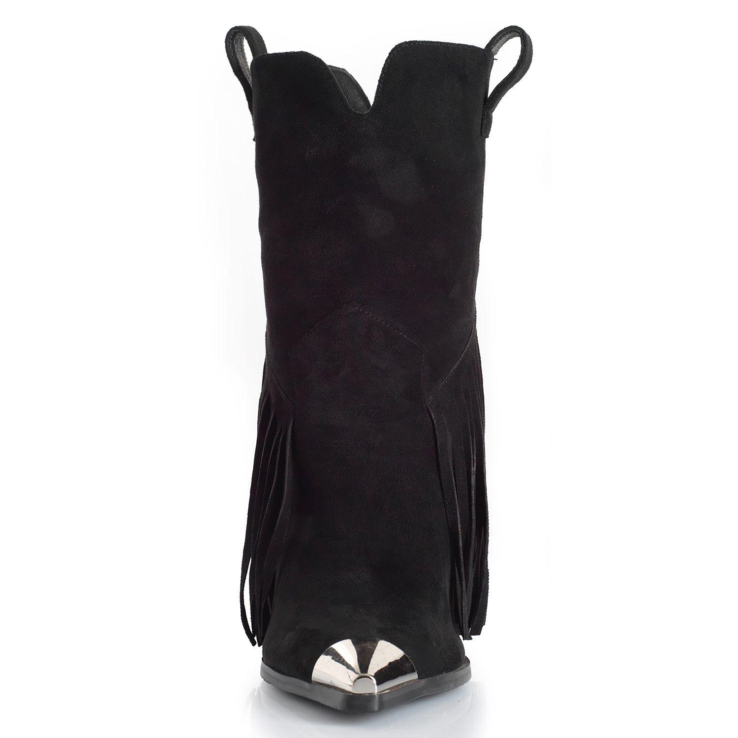 Botin Mujer Via Uno WestWinter Thunder Negro-2