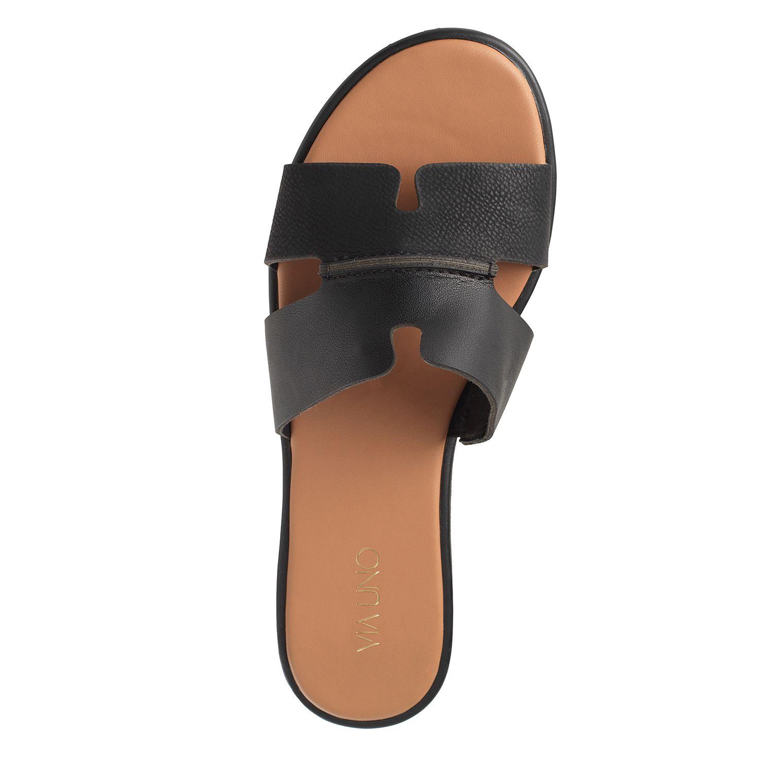 Sandalia Mujer Via Uno Negro 22601641-2