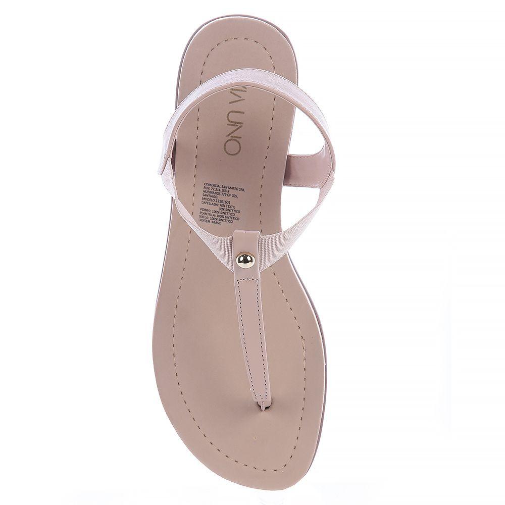 Sandalia Mujer Beige Via Uno 22501601-2