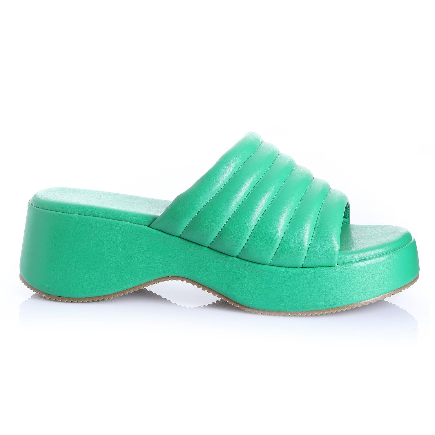 Sandalia Mujer Verde Via Uno 22541611-0