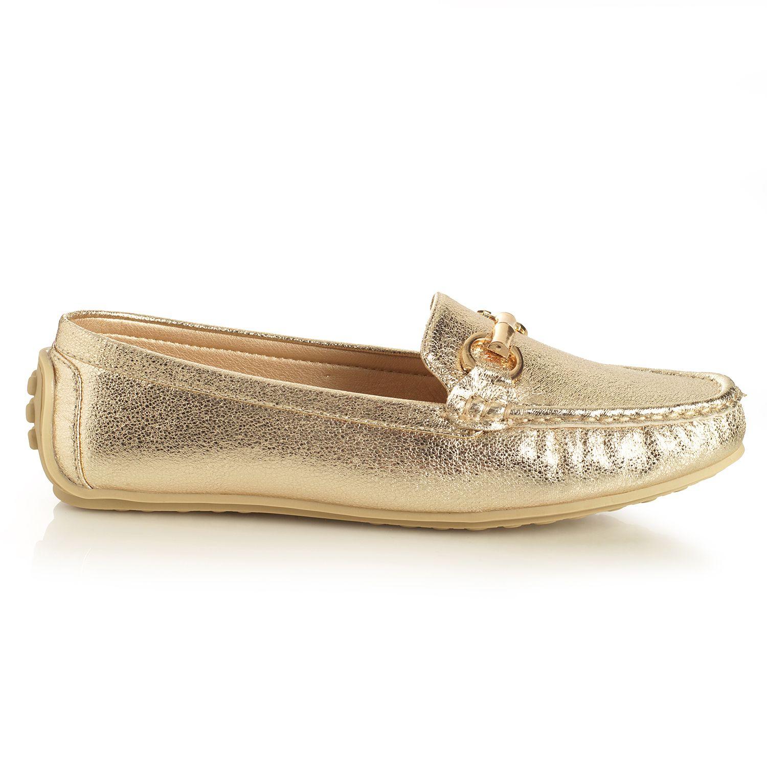 Zapato Mujer Via Uno Dorado 22601509-0