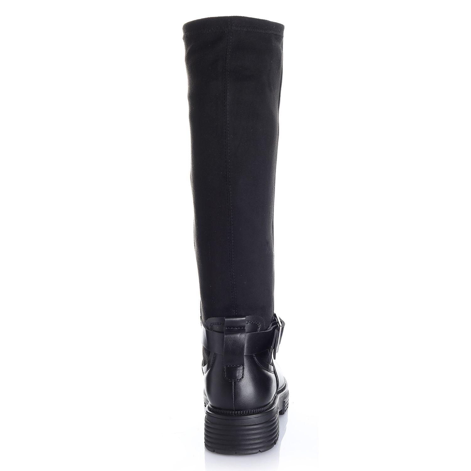 Bota Mujer Negro Via Uno 12531323-1