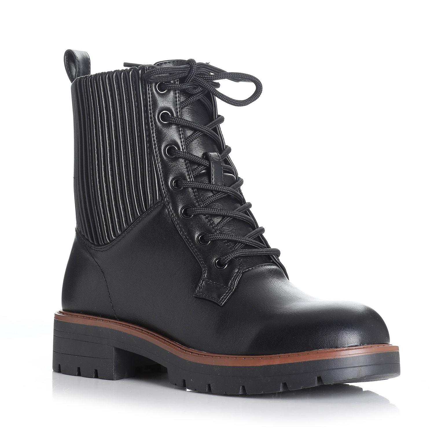 Botin Mujer Negro Via Uno 12431443-3