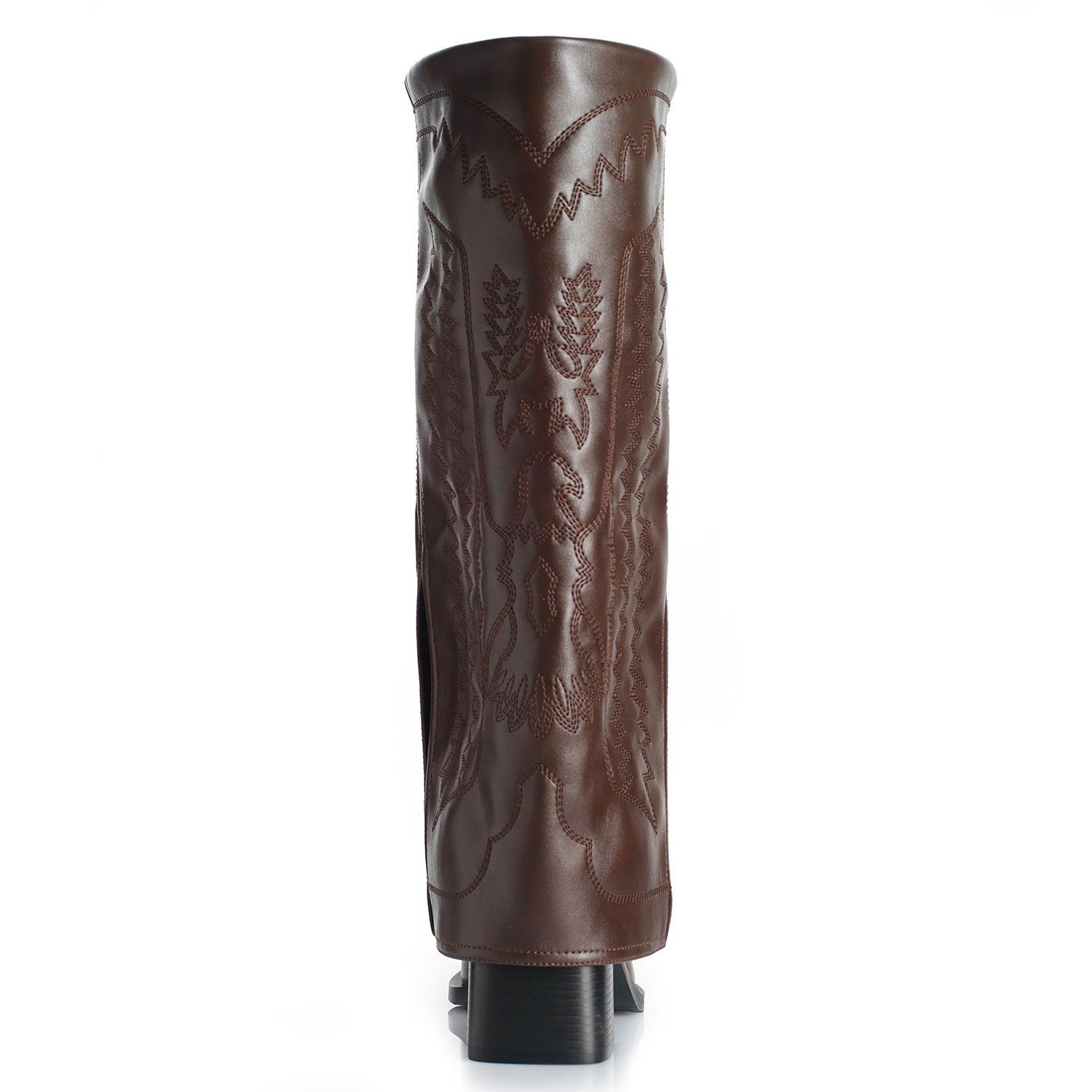 Bota Mujer Via Uno WestWinter Gold Marron-1