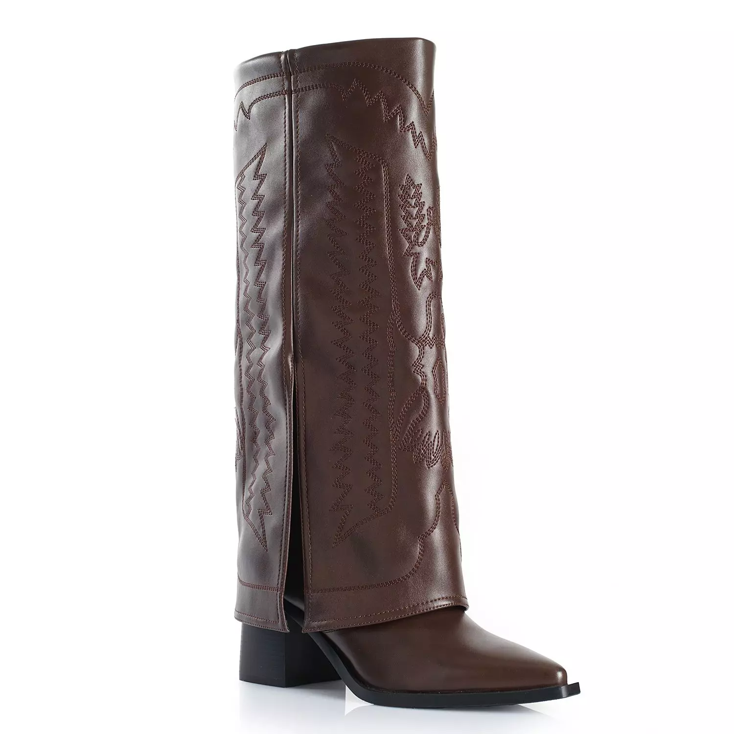 Bota Mujer Via Uno WestWinter Gold Marron-3