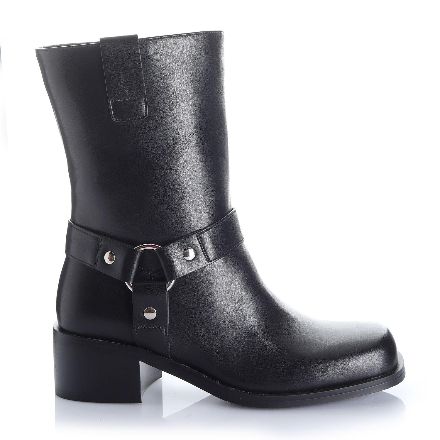 Botin Mujer Negro Via Uno 12531417-0