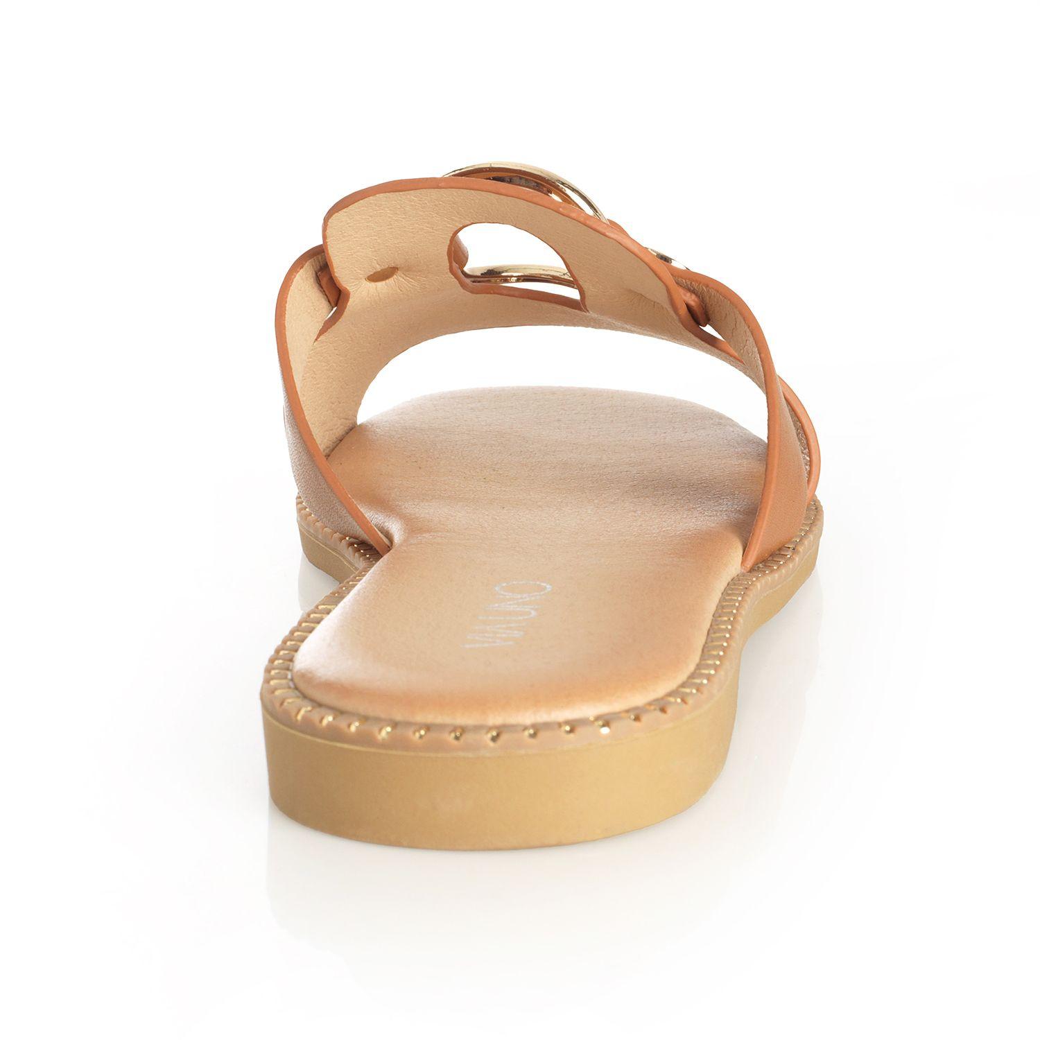 Sandalia Mujer Via Uno Camel 22601633-1