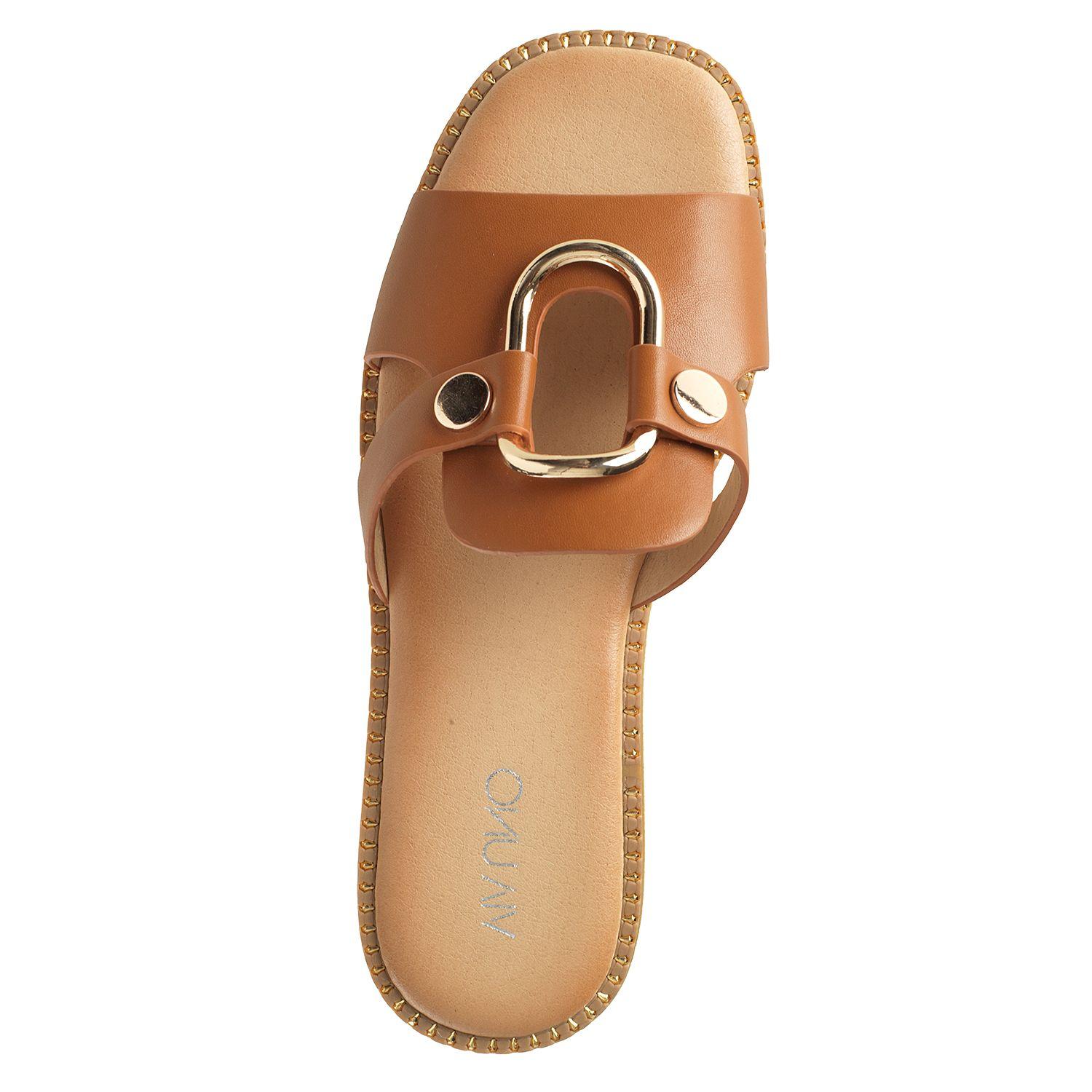 Sandalia Mujer Via Uno Camel 22601633-2