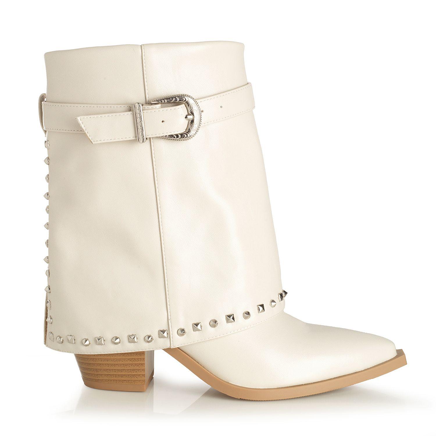 Botin Mujer Via Uno Beige 22613402-0