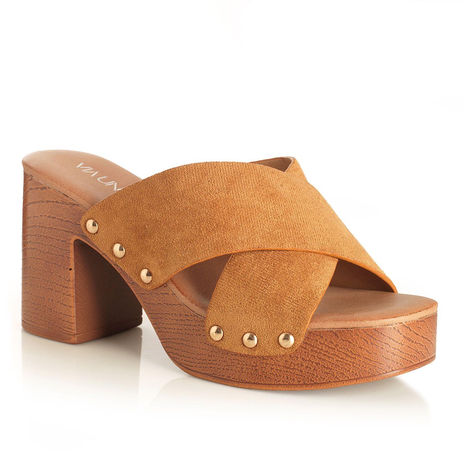 Sandalia Mujer Via Uno Camel 22633619-3