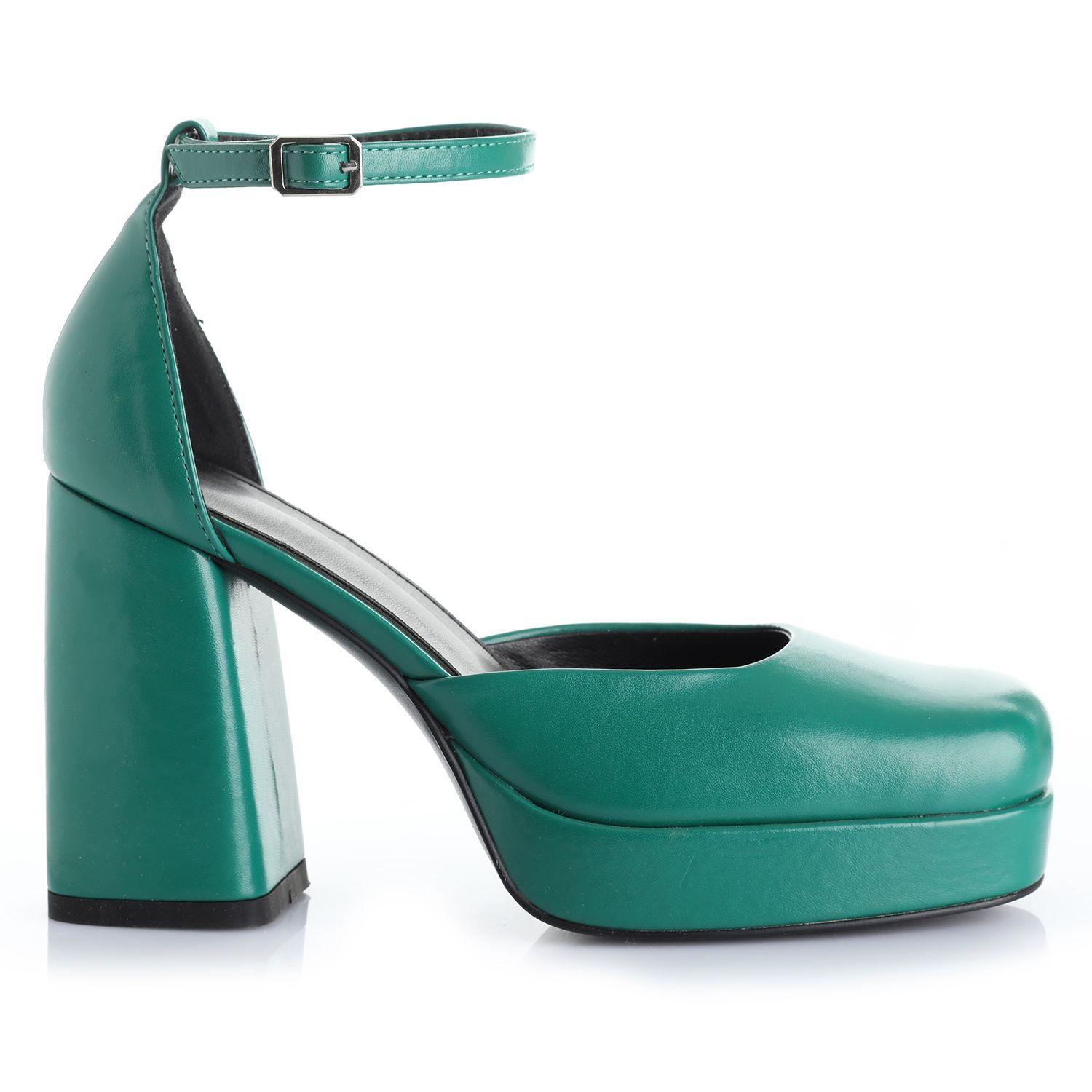 Zapato Mujer Verde Via Uno 12433501-0