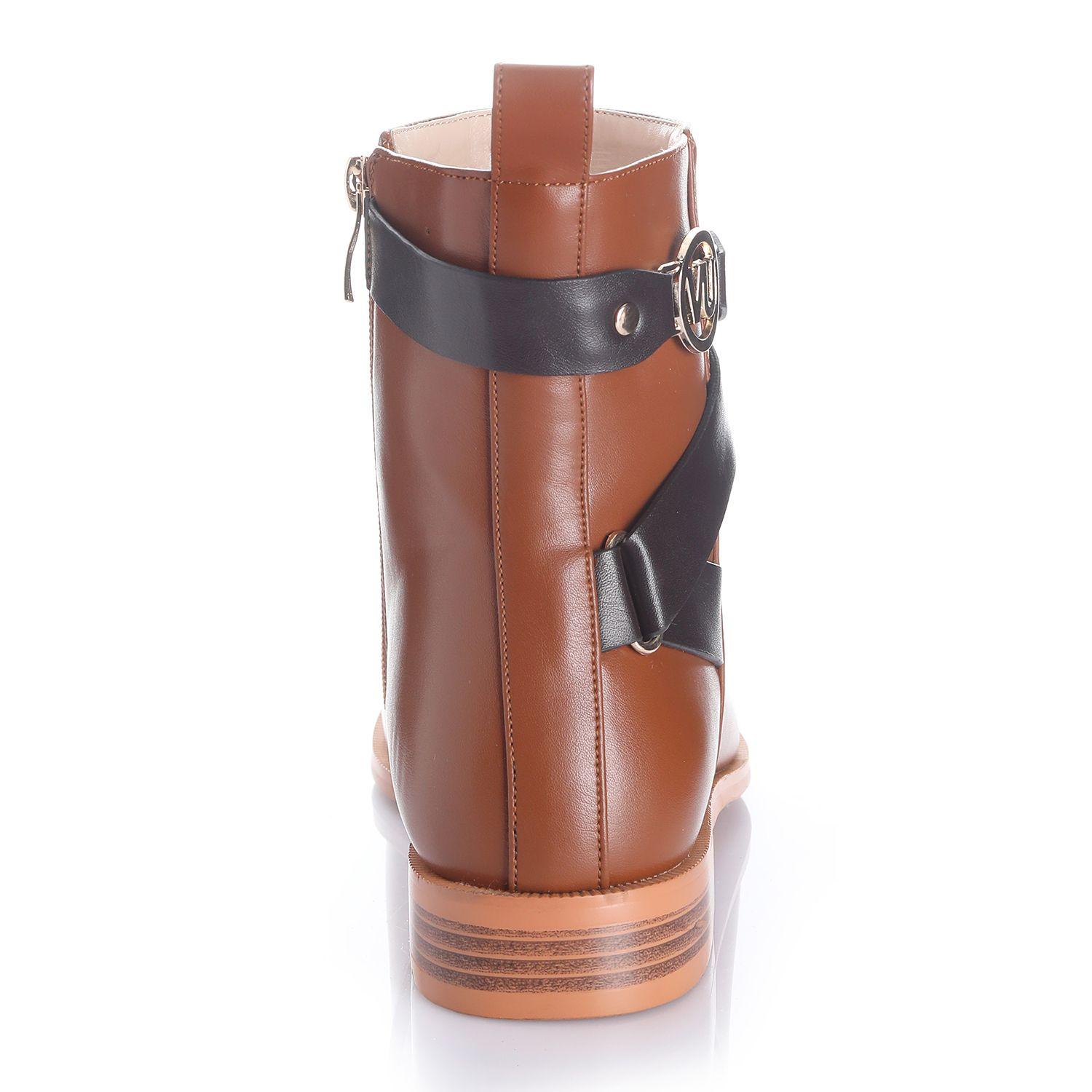 Botin Mujer Camel Via Uno 12531406-1