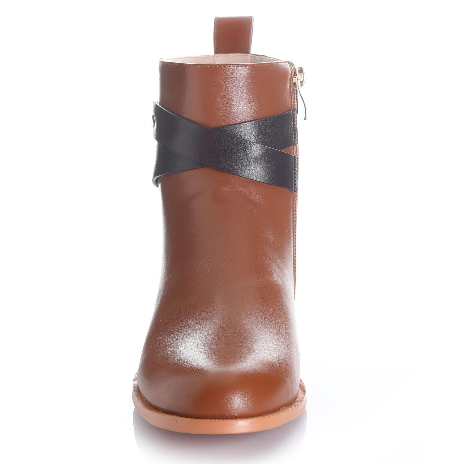 Botin Mujer Camel Via Uno 12531406-2