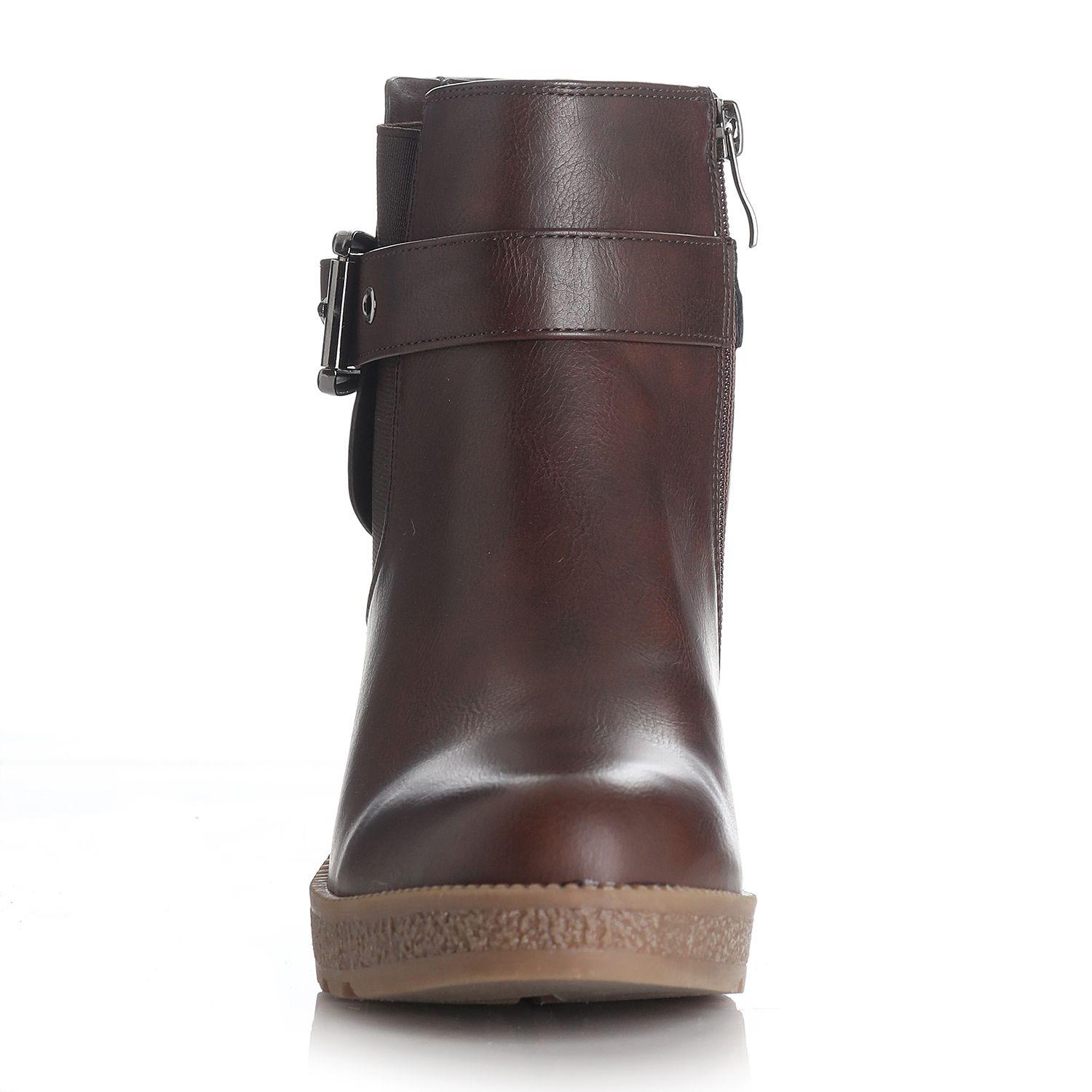 Botin Mujer Marron Via Uno 12442403-2