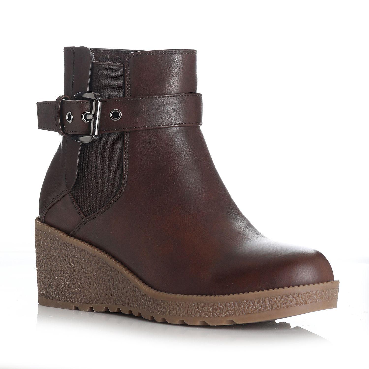 Botin Mujer Marron Via Uno 12442403-3