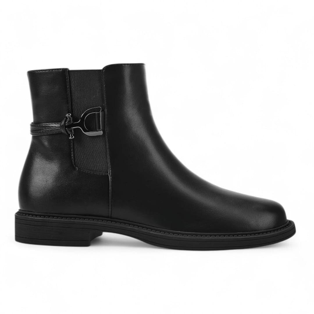 Botin Mujer Via Uno WestWinter South Negro-0