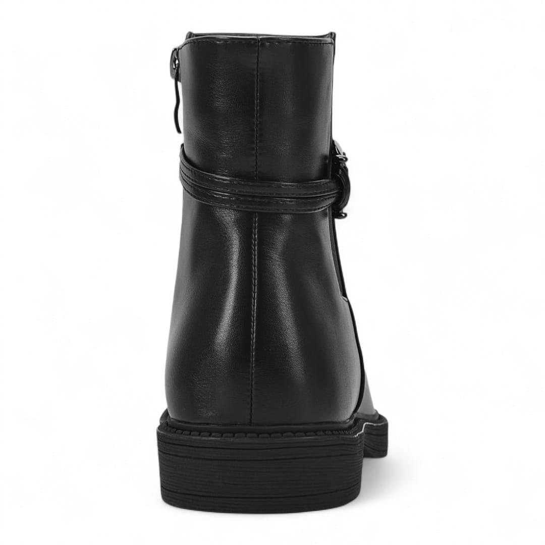 Botin Mujer Via Uno WestWinter South Negro-1