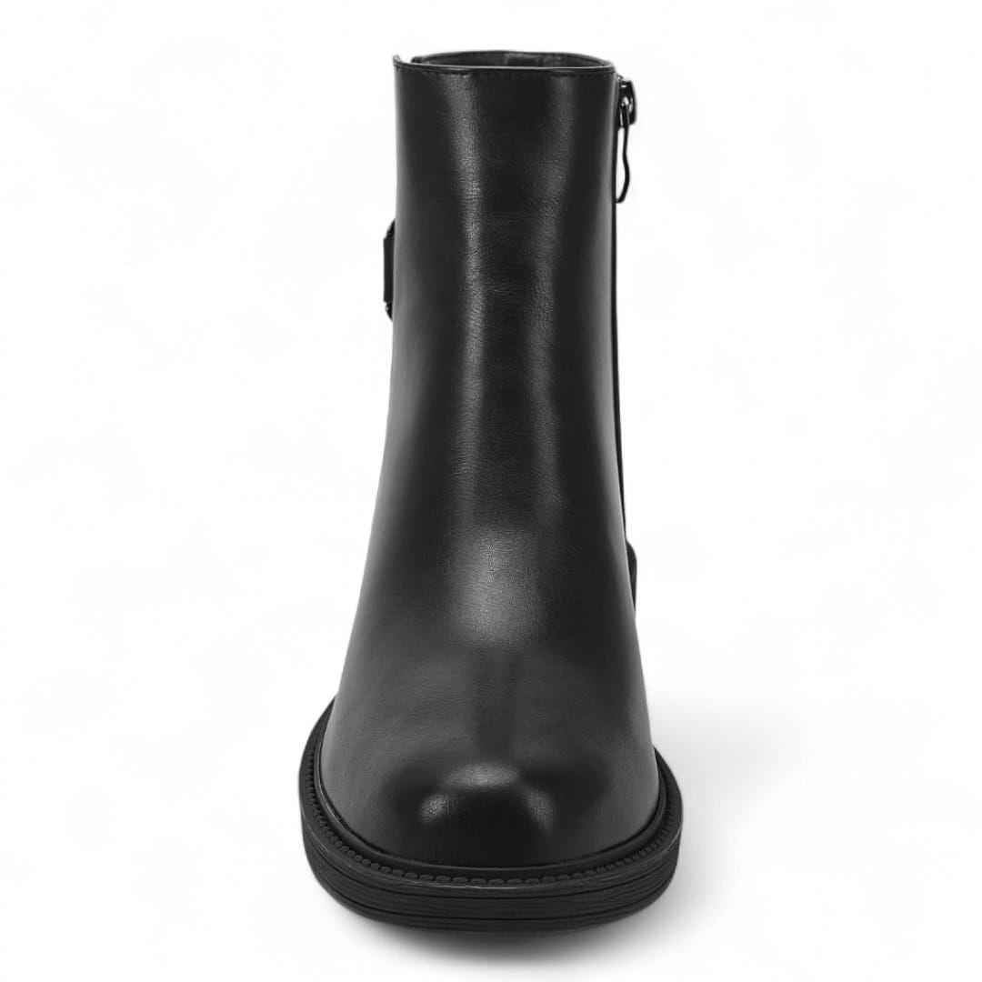 Botin Mujer Via Uno WestWinter South Negro-2