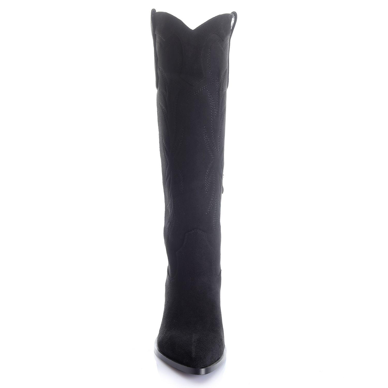 Bota Mujer Negro Via Uno 12512315-2