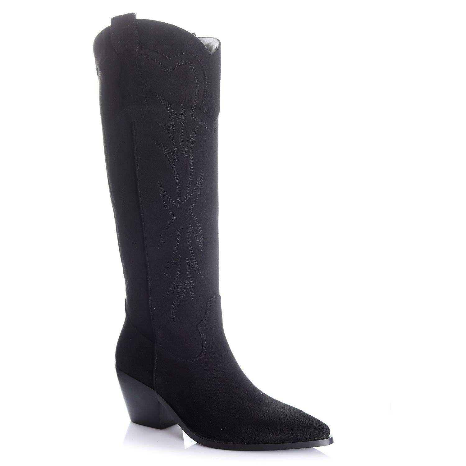 Bota Mujer Negro Via Uno 12512315-3