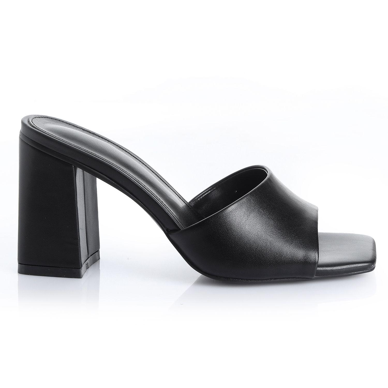 Sandalia Mujer Negro Via Uno 22533615-0