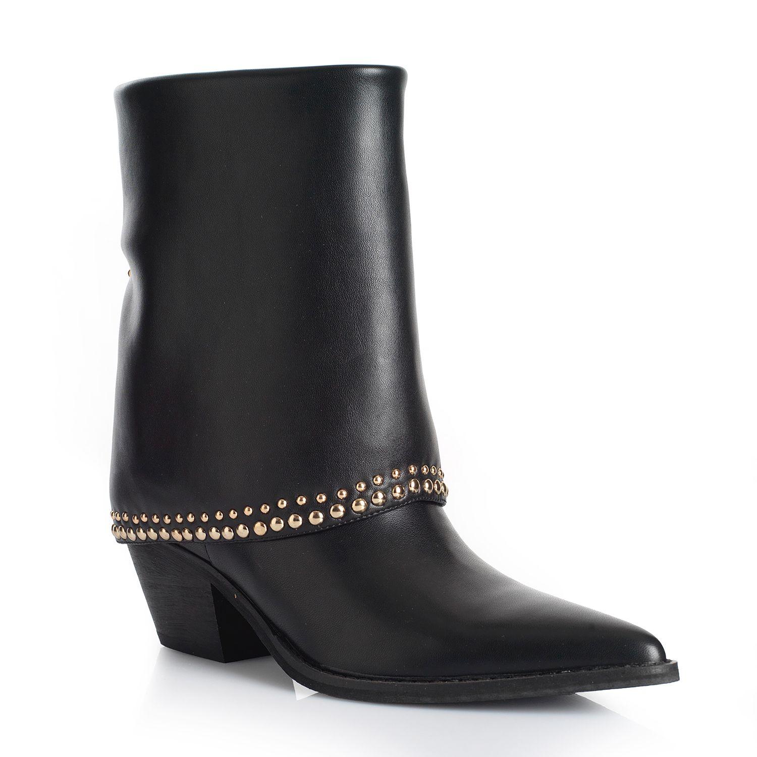 Botin Mujer Via Uno WestWinter Snowfall Negro-3