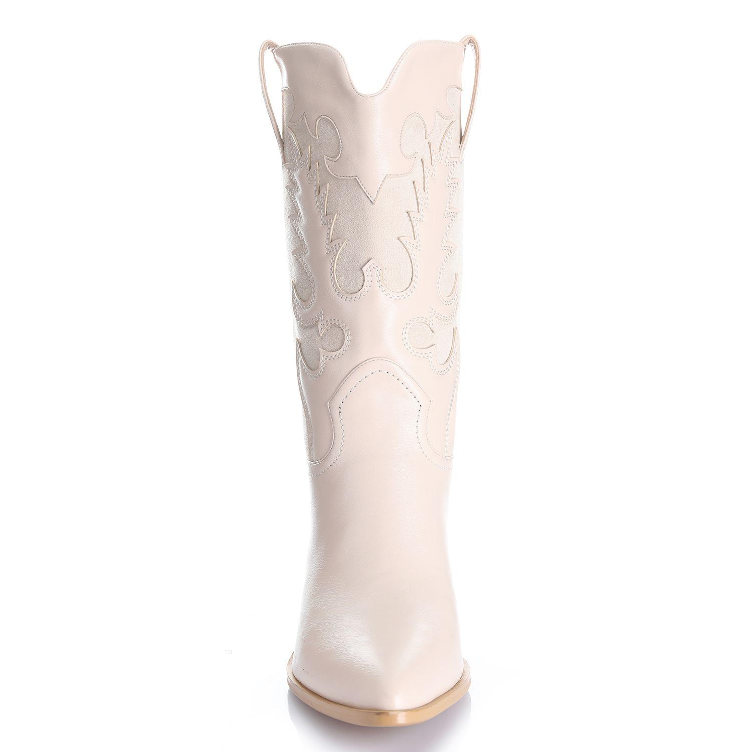 Bota Mujer Beige Via Uno 12512302-2