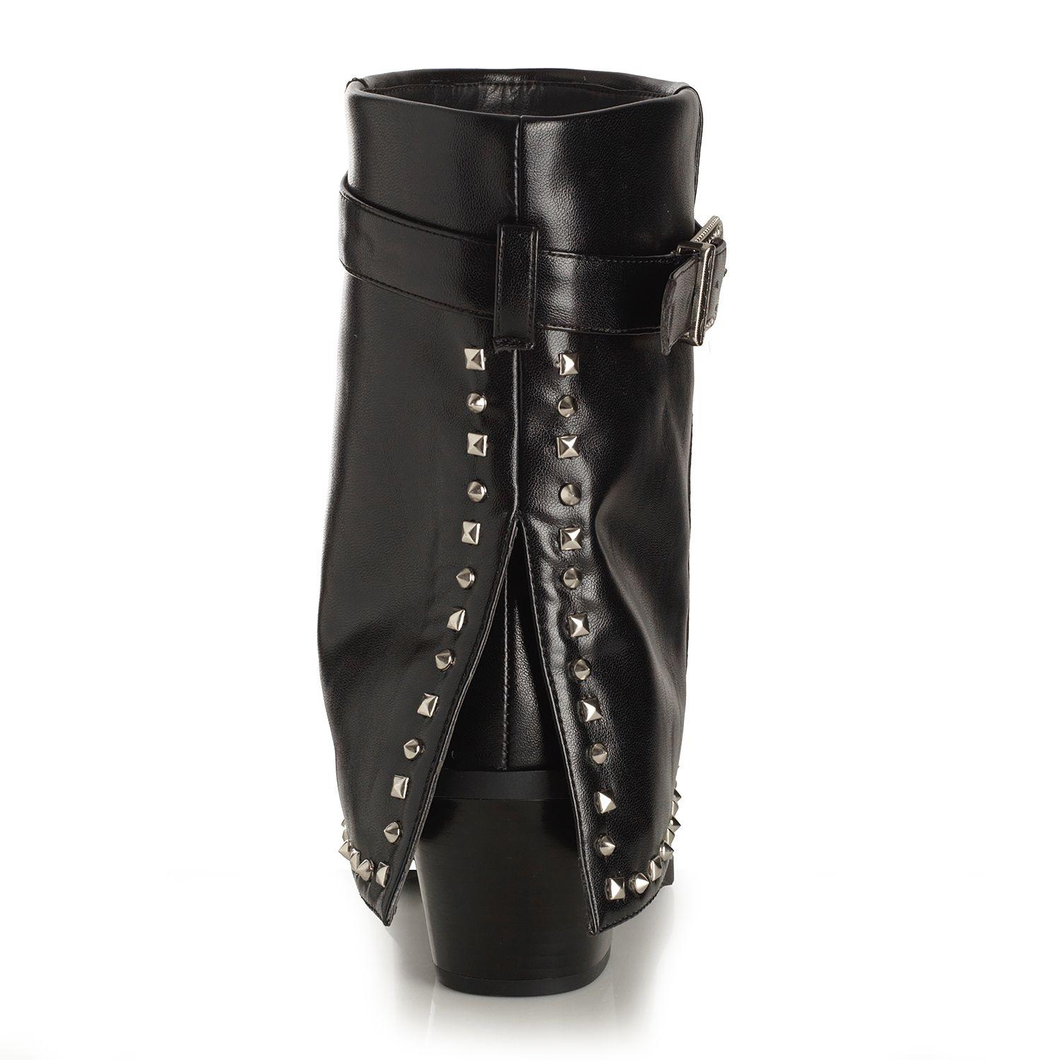 Botin Mujer Via Uno Negro 22613402-1