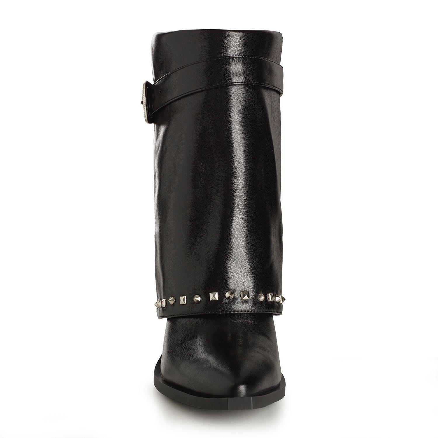 Botin Mujer Via Uno Negro 22613402-2